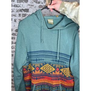 Dravus | men Aztec knitted hoodie